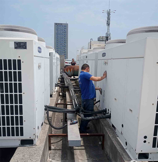 九龙中央空调制热和不制冷系统维修方法